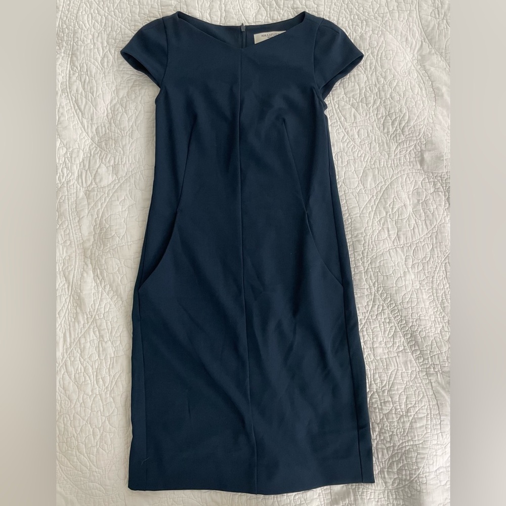 MM Lafleur Classic Navy Mini Dress